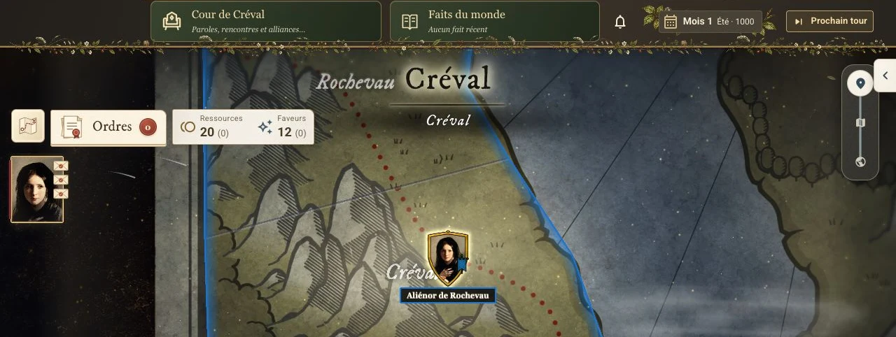 La carte d’Estoire : comtés, frontières et personnage dans l’aventure de Valroy.